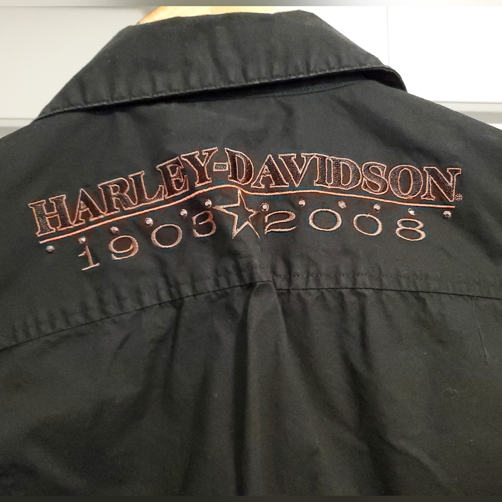 Harley Davidson Sleeveless Shirt Women's - Picture 3 of 6